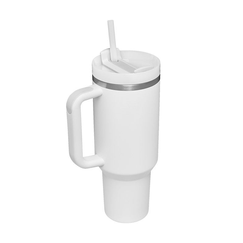 40 Oz Tumbler With Handle Straw Insulated - New York Shop