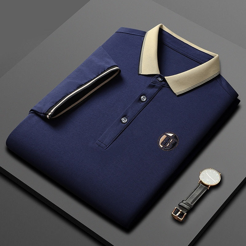 Short Sleeve Men's Lapels Fashion Brand Clothes At New York Shop