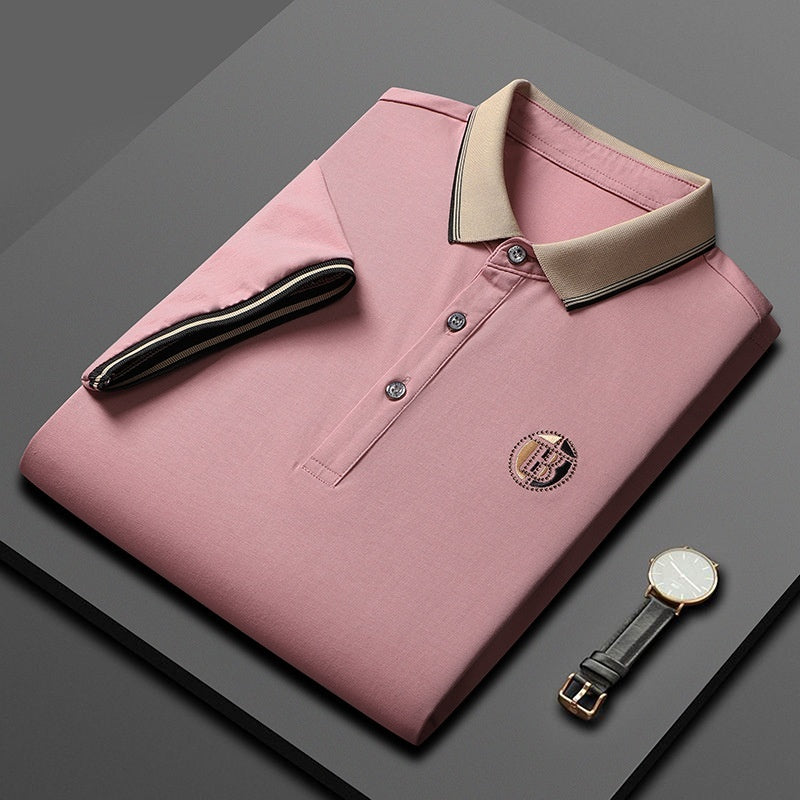 Short Sleeve Men's Lapels Fashion Brand Clothes At New York Shop