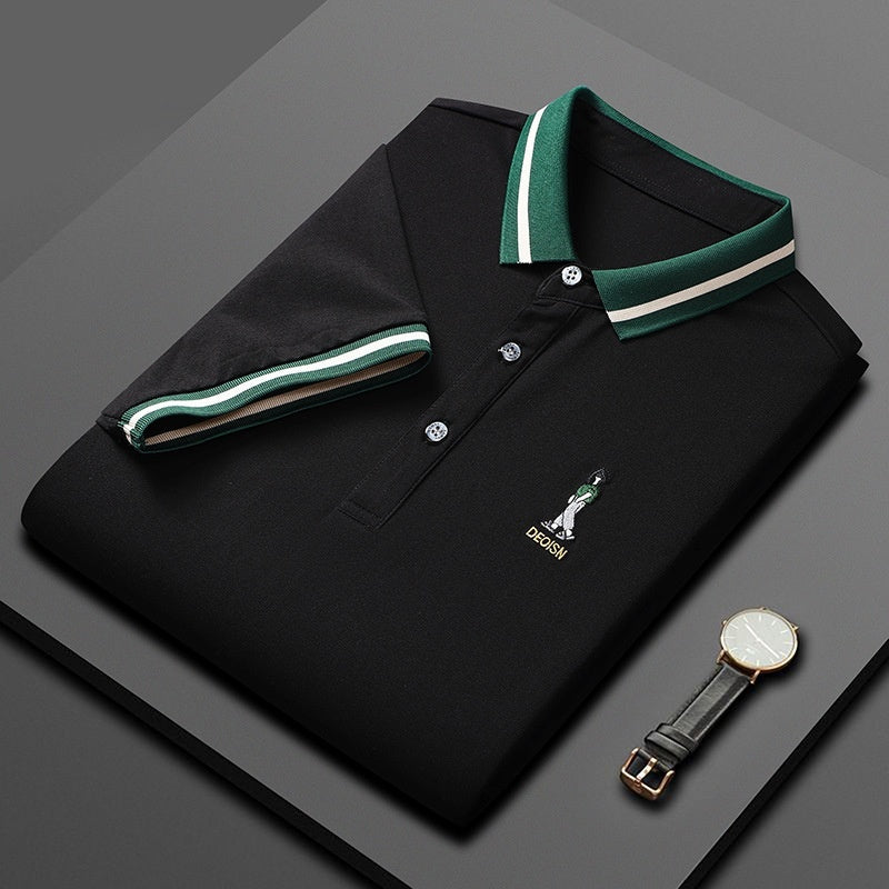 Short Sleeve Men's Lapels Fashion Brand Clothes At New York Shop