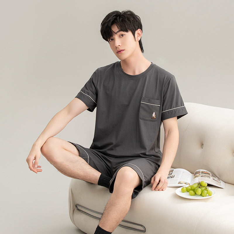 Cotton Pajamas | New Boys Casual Homewear Two-piece Suit | New York Shop