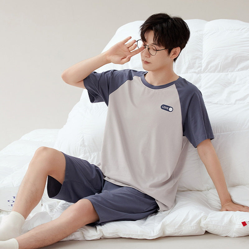 Cotton Pajamas | New Boys Casual Homewear Two-piece Suit | New York Shop