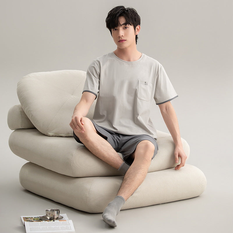 Cotton Pajamas | New Boys Casual Homewear Two-piece Suit | New York Shop