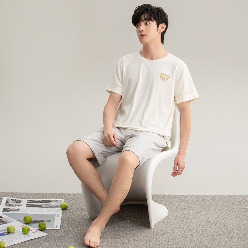 Cotton Pajamas | New Boys Casual Homewear Two-piece Suit | New York Shop