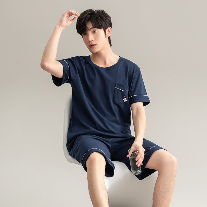 Cotton Pajamas | New Boys Casual Homewear Two-piece Suit | New York Shop