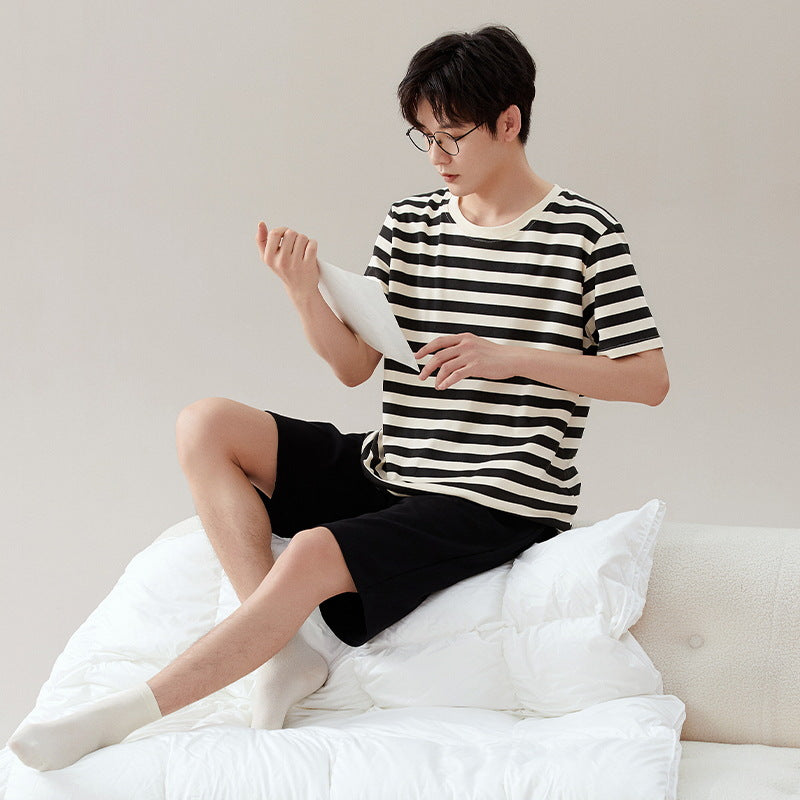 Cotton Pajamas | New Boys Casual Homewear Two-piece Suit | New York Shop