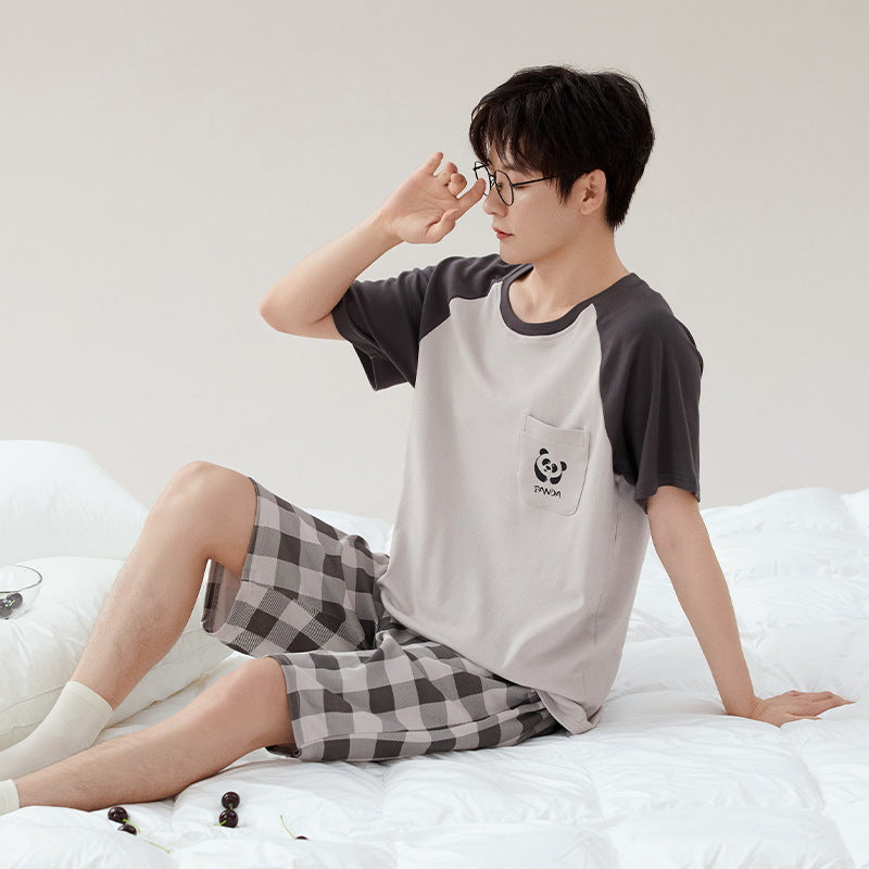 Cotton Pajamas | New Boys Casual Homewear Two-piece Suit | New York Shop