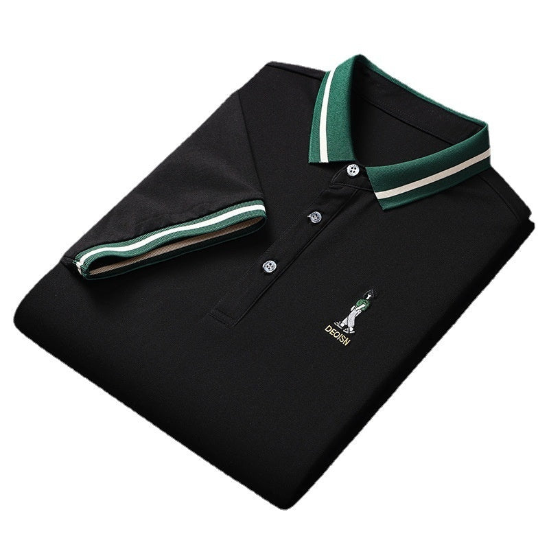 Short Sleeve Men's Lapels Fashion Brand Clothes At New York Shop