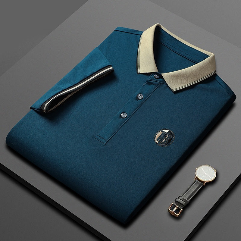 Short Sleeve Men's Lapels Fashion Brand Clothes At New York Shop