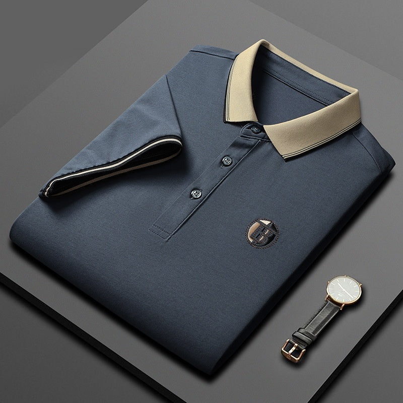 Short Sleeve Men's Lapels Fashion Brand Clothes At New York Shop