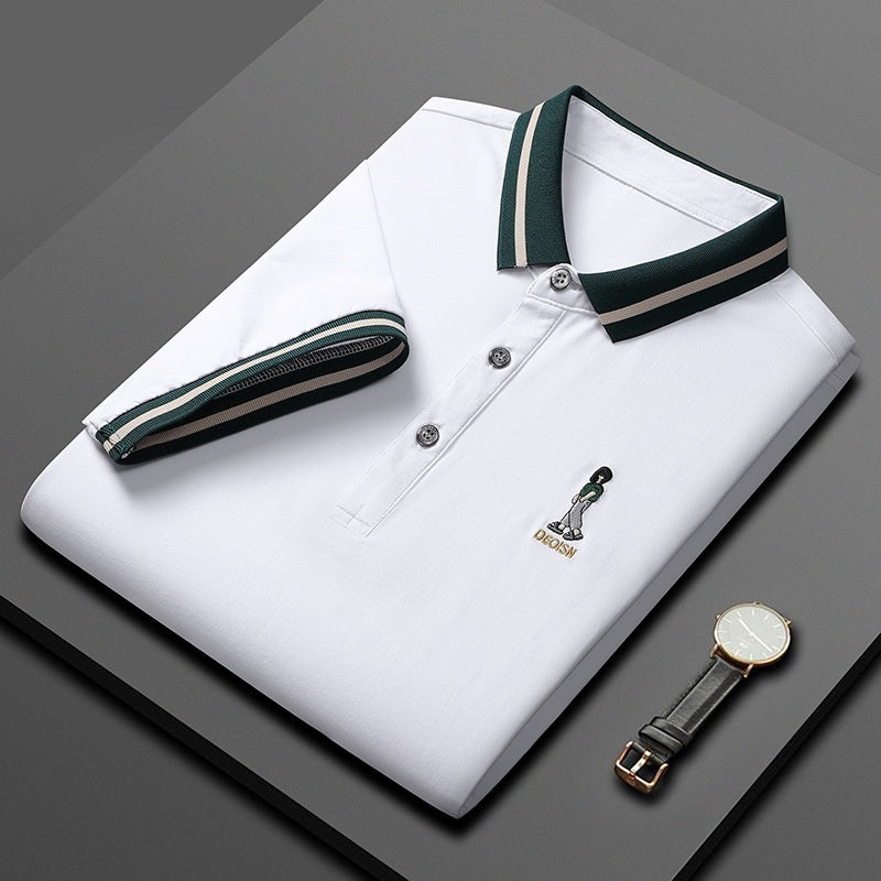 Short Sleeve Men's Lapels Fashion Brand Clothes At New York Shop