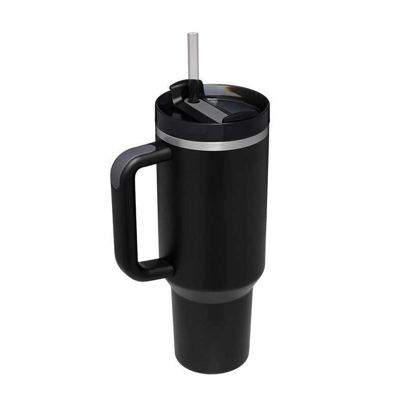 40 Oz Tumbler With Handle Straw Insulated - New York Shop