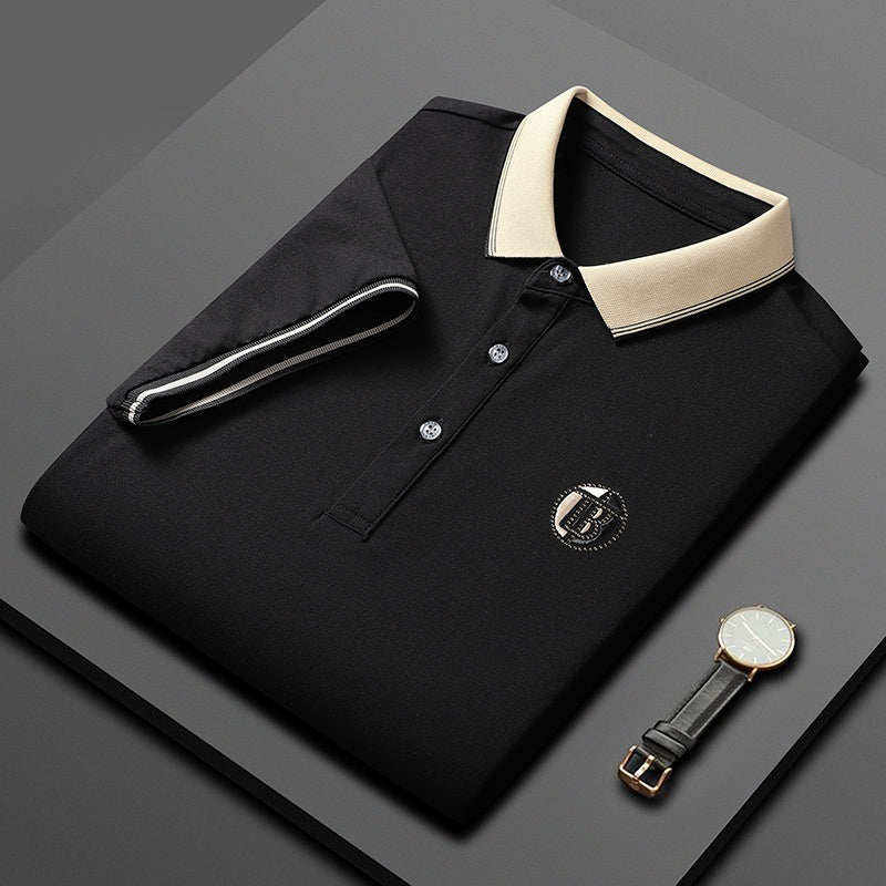 Short Sleeve Men's Lapels Fashion Brand Clothes At New York Shop