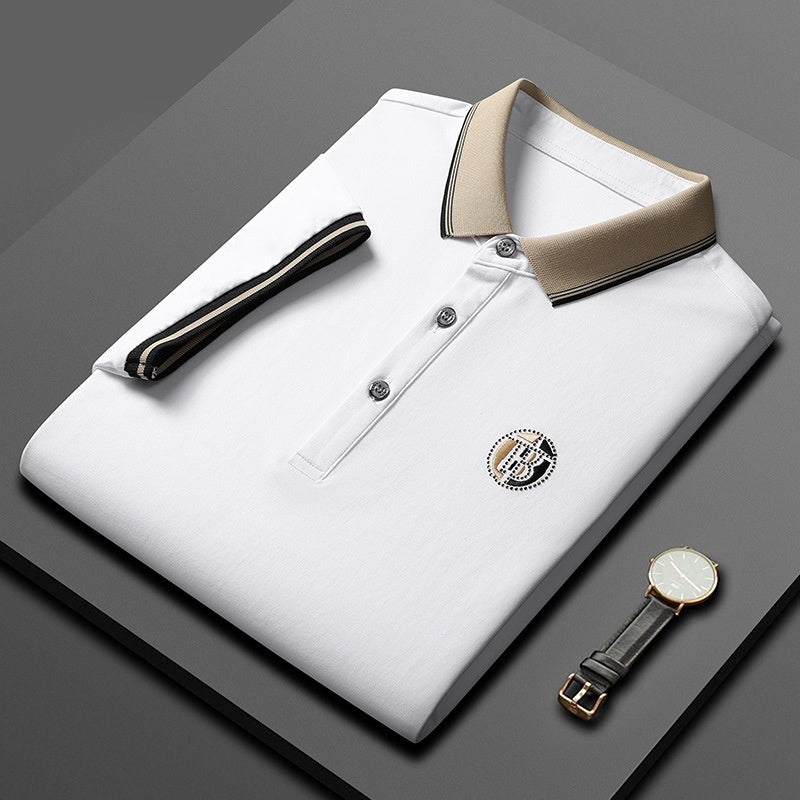 Short Sleeve Men's Lapels Fashion Brand Clothes At New York Shop