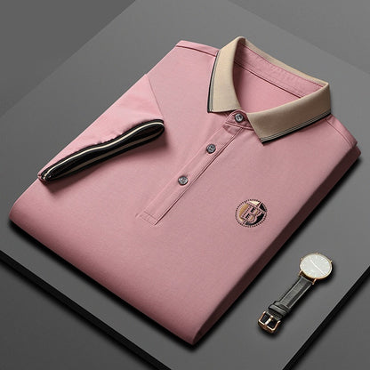 Short Sleeve Men's Lapels Fashion Brand Clothes At New York Shop