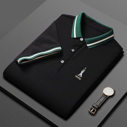 Short Sleeve Men's Lapels Fashion Brand Clothes At New York Shop