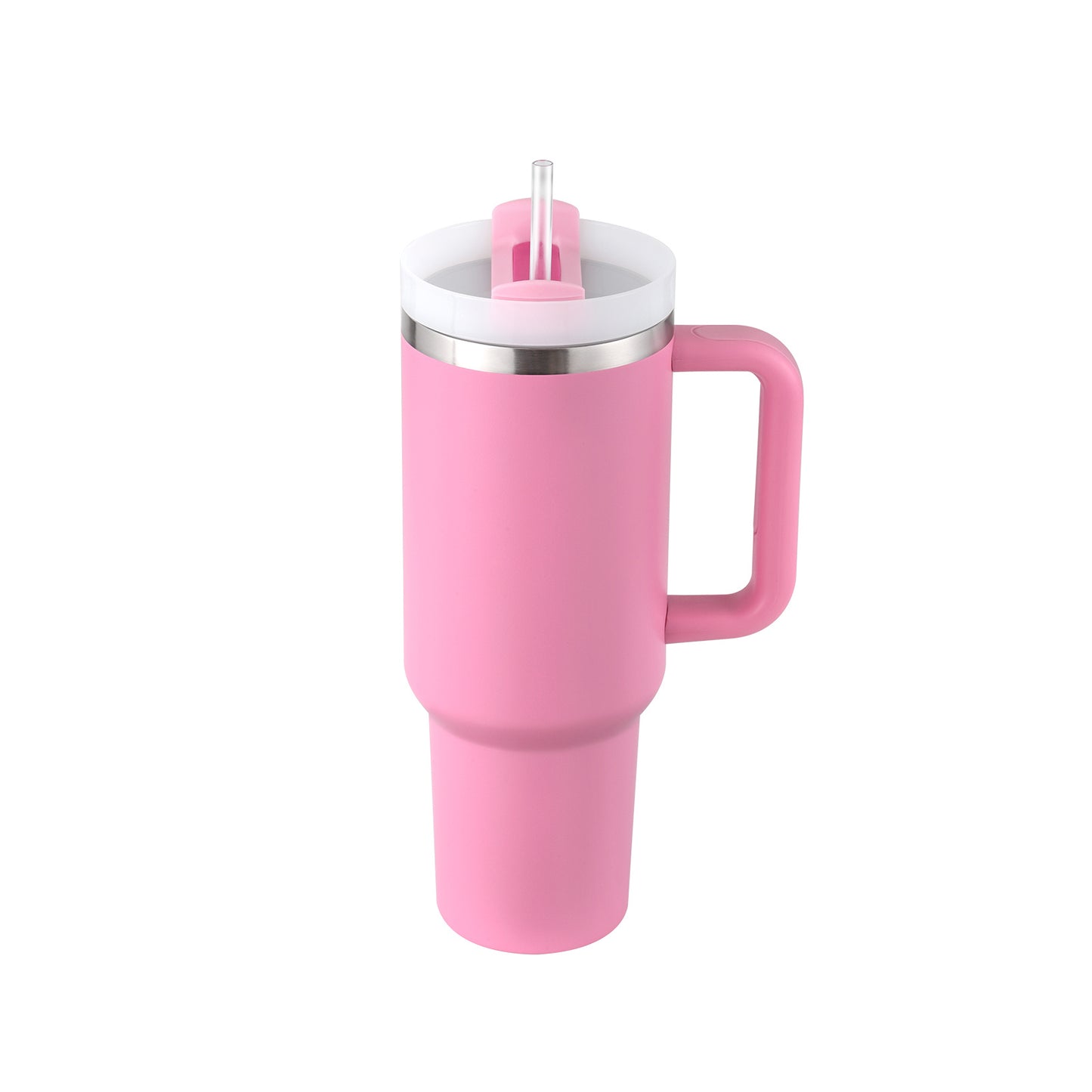 40 Oz Tumbler With Handle Straw Insulated - New York Shop