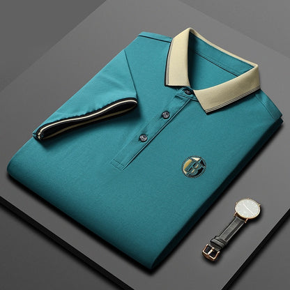 Short Sleeve Men's Lapels Fashion Brand Clothes At New York Shop