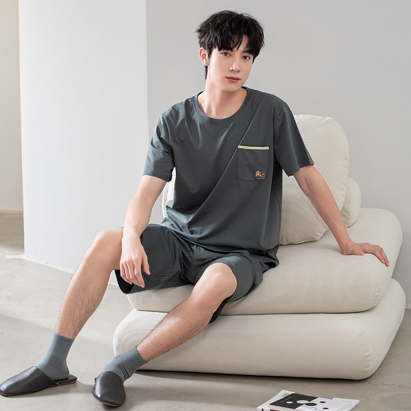 Cotton Pajamas | New Boys Casual Homewear Two-piece Suit | New York Shop
