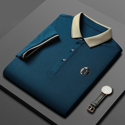 Short Sleeve Men's Lapels Fashion Brand Clothes At New York Shop