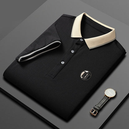 Short Sleeve Men's Lapels Fashion Brand Clothes At New York Shop